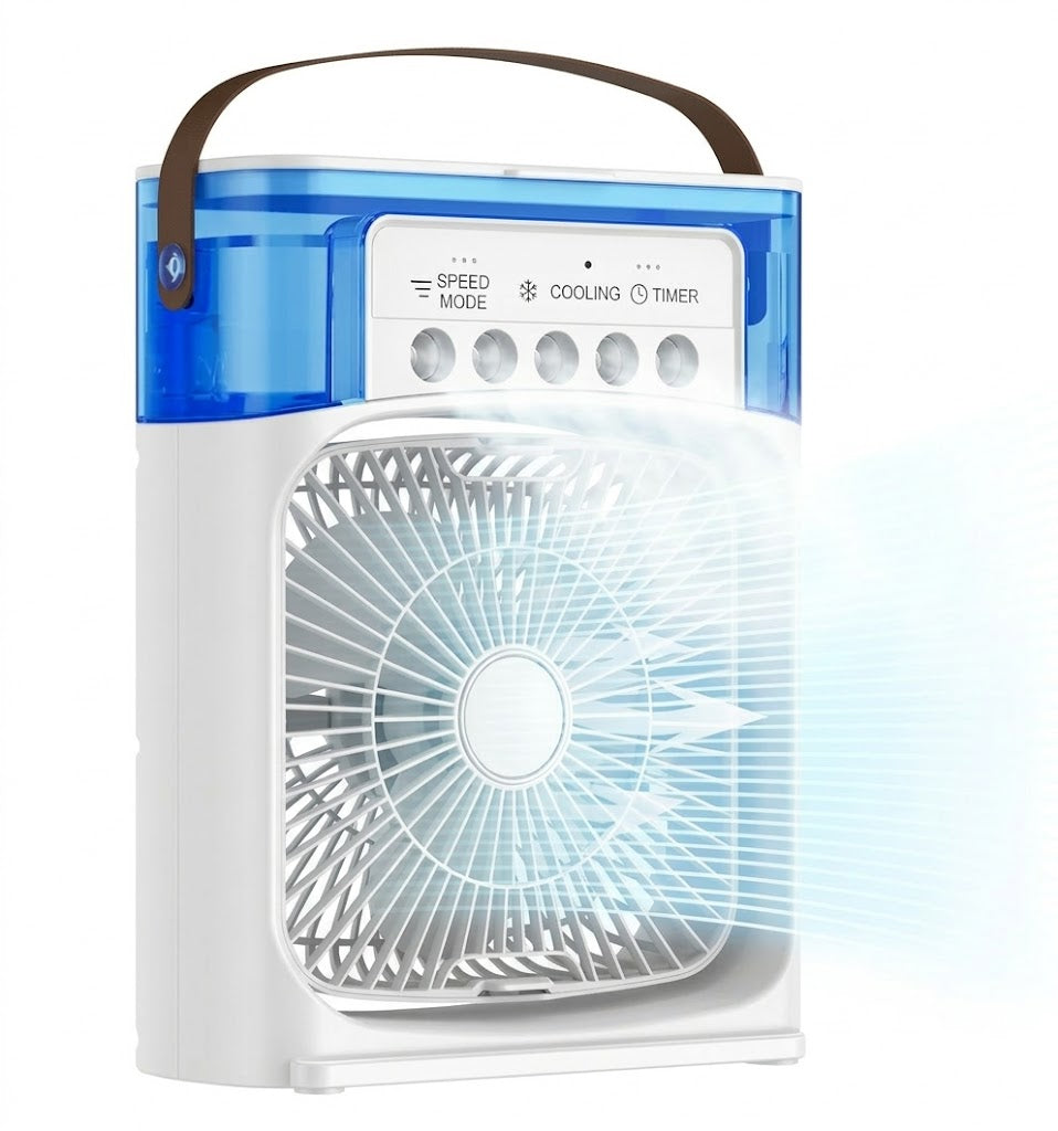 Portable Air Cooler - 3 Speed Desktop Humidifier Fan